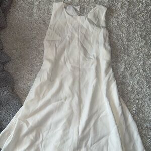 Zara Elegant White Sleeveless Dress